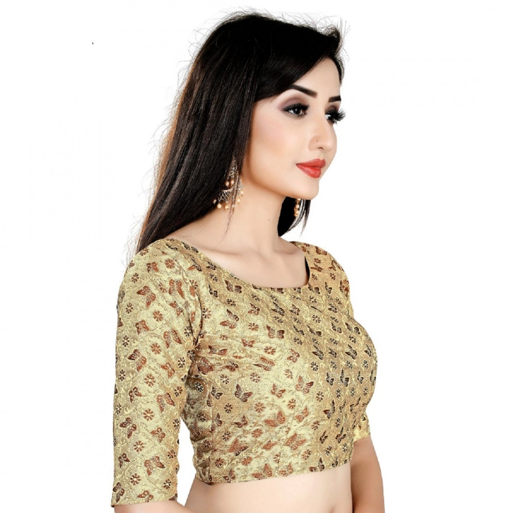 Ranili Brocade, Inner-cotton Full Stitched Padded Blouse