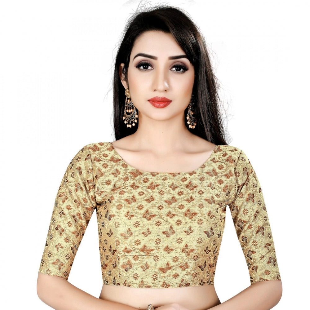 Ranili Brocade, Inner-cotton Full Stitched Padded Blouse