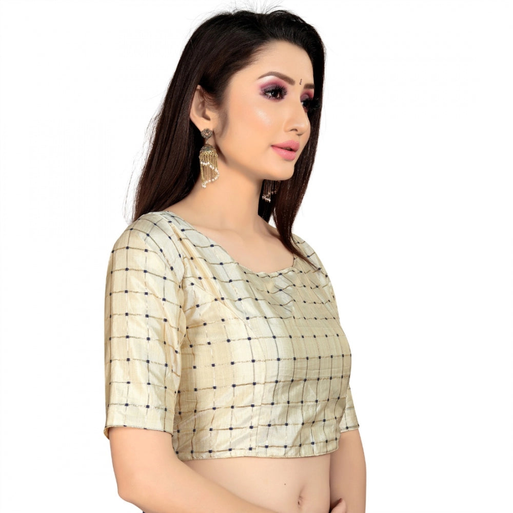 Ranili Brocade, Inner-cotton Full Stitched Padded Blouse