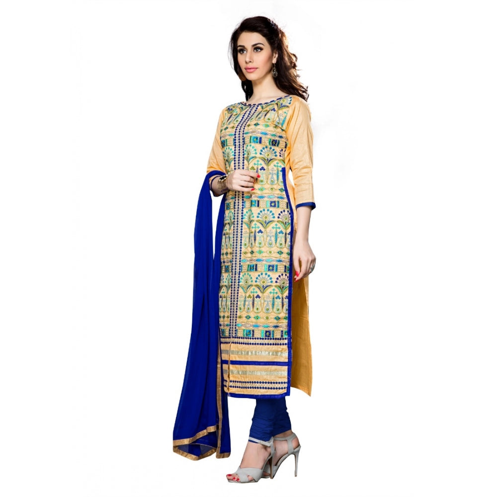 Ranili Cotton Unstitched Salwar Suit-material With Dupatta