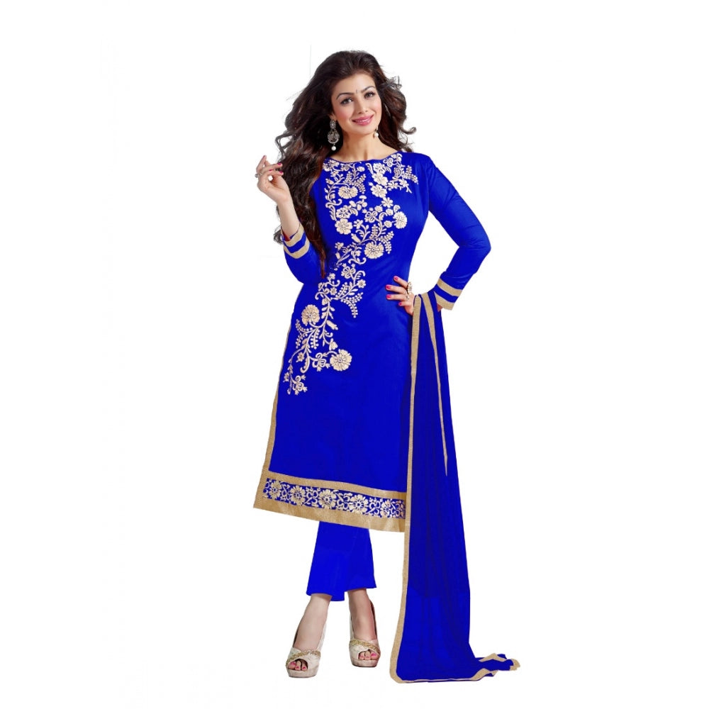 Ranili Chanderi Unstitched Salwar Suit-material With Dupatta