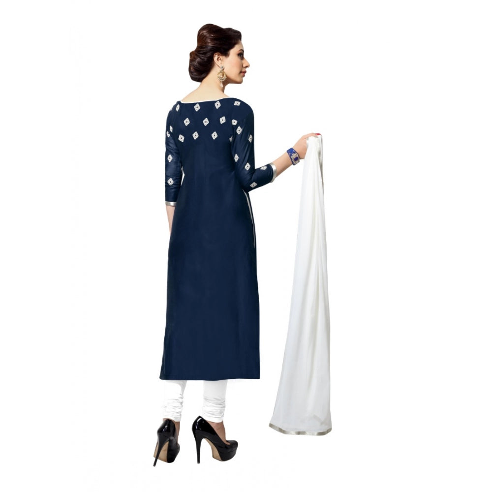 Ranili Cotton Unstitched Salwar Suit-material With Dupatta