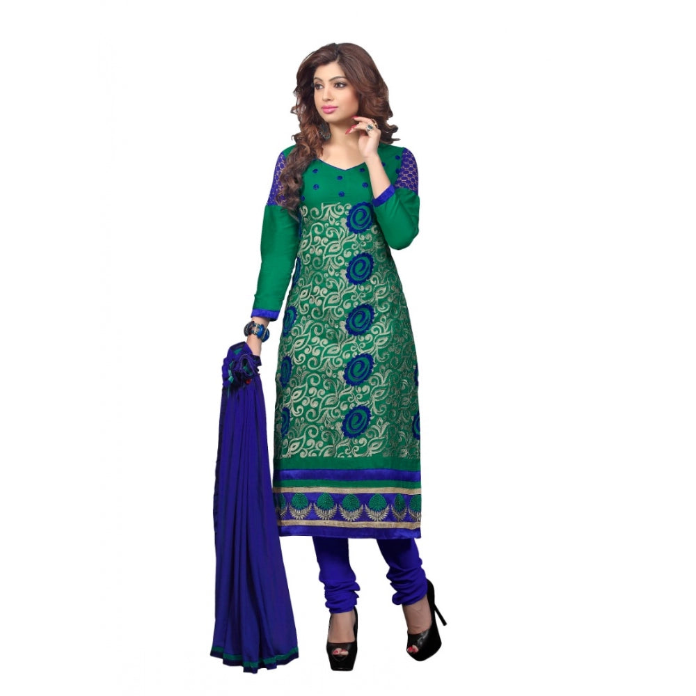 Ranili Glaze Cotton Unstitched Salwar Suit-material With Dupatta