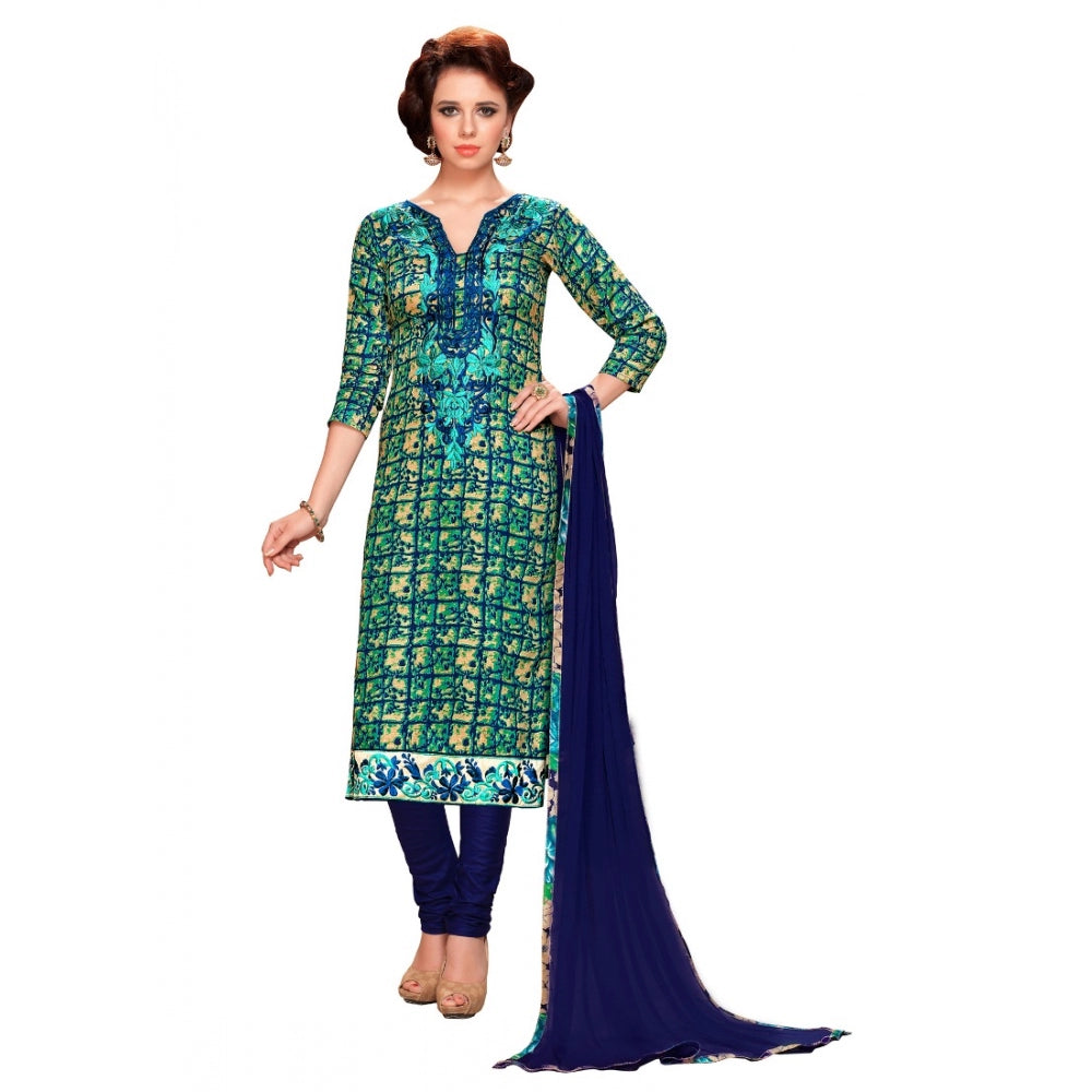Ranili Glaze Cotton Unstitched Salwar Suit-material With Dupatta