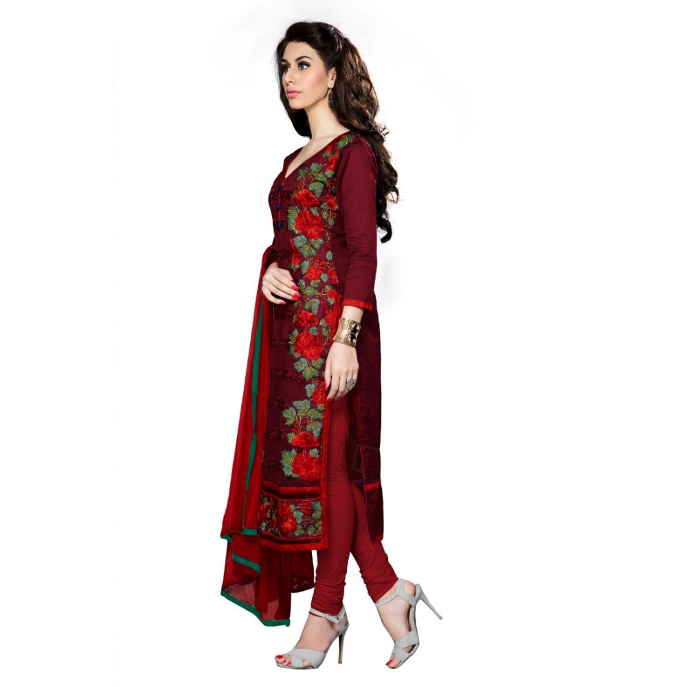 Ranili Cotton Unstitched Salwar Suit-material With Dupatta