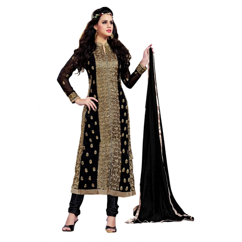 Ranili Georgette Unstitched Salwar Suit-material With Dupatta