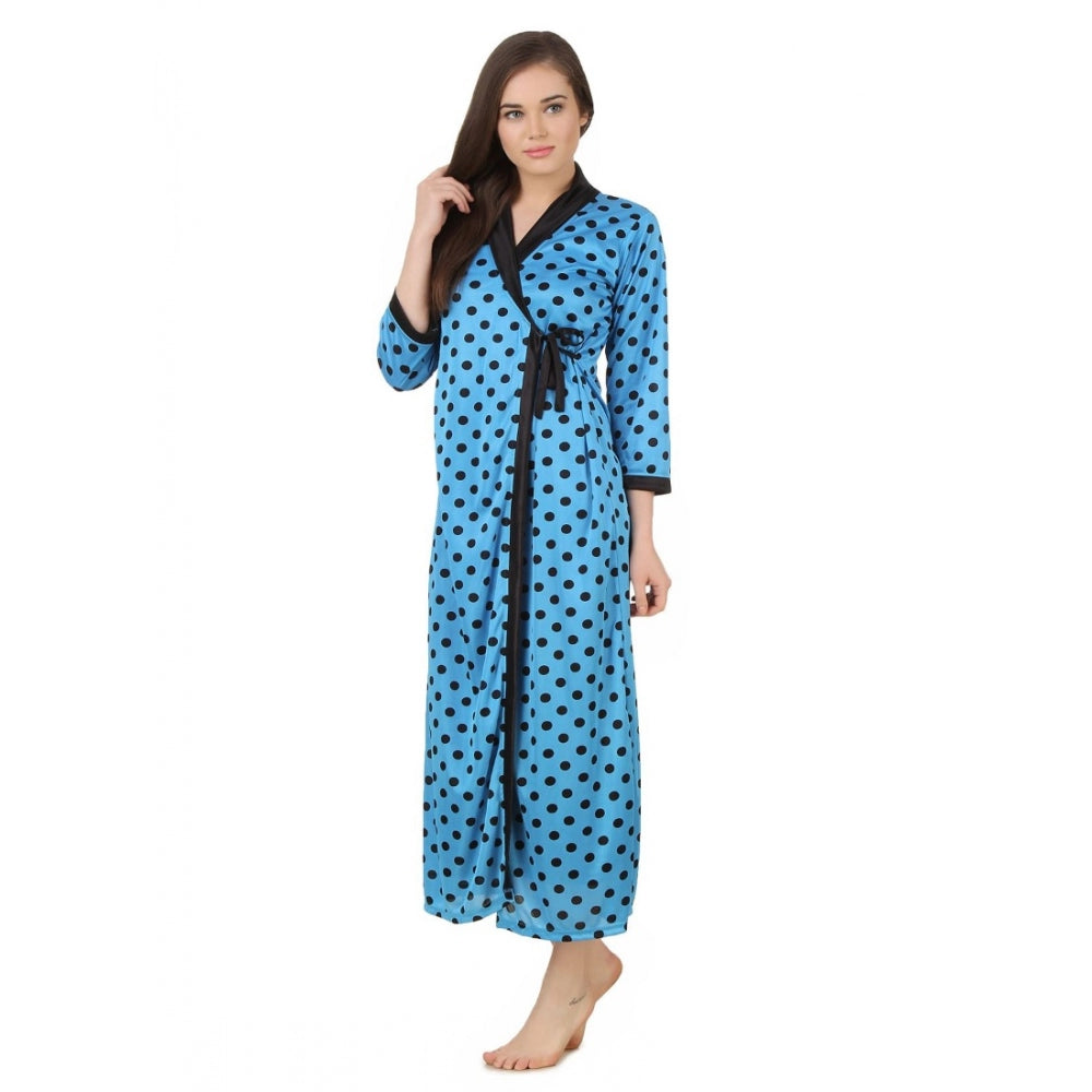 Satin Wrap Gown3 And 4 Sleeve