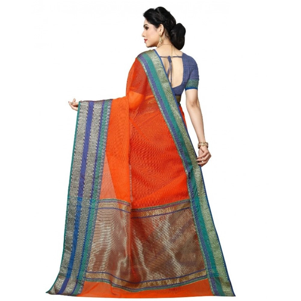 Ranili Kota Doria Cotton Border Saree With Blouse