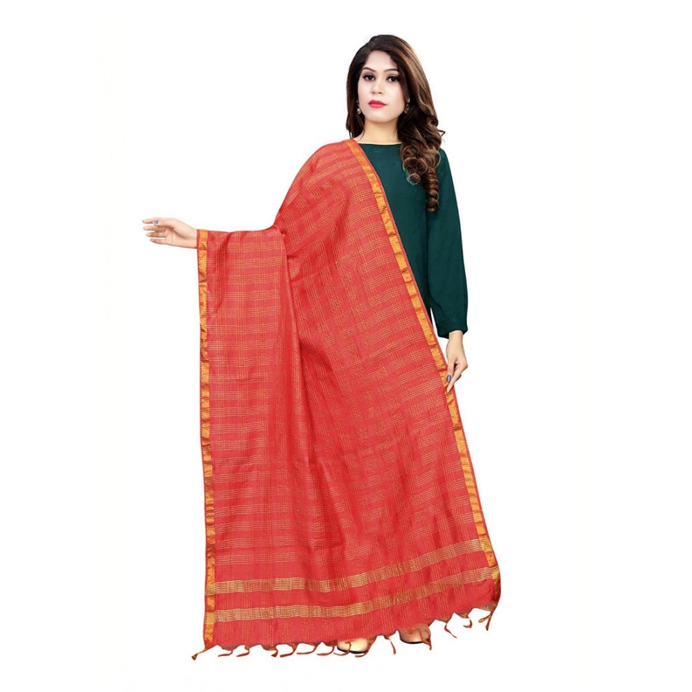 Ranili Cotton Jari Woven Work Dupatta