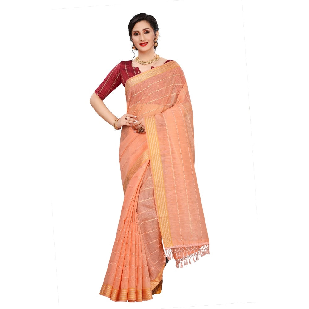 Ranili Cotton Saree With Blouse