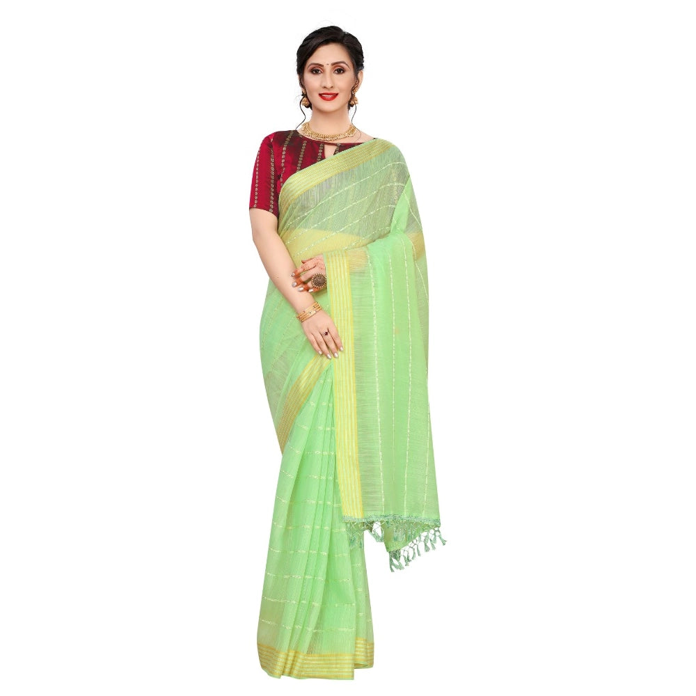Ranili Cotton Saree With Blouse