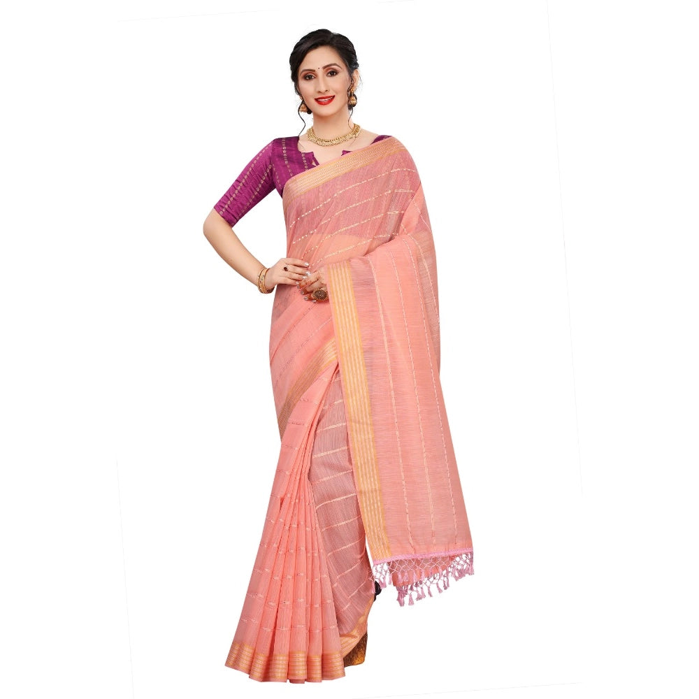 Ranili Cotton Saree With Blouse