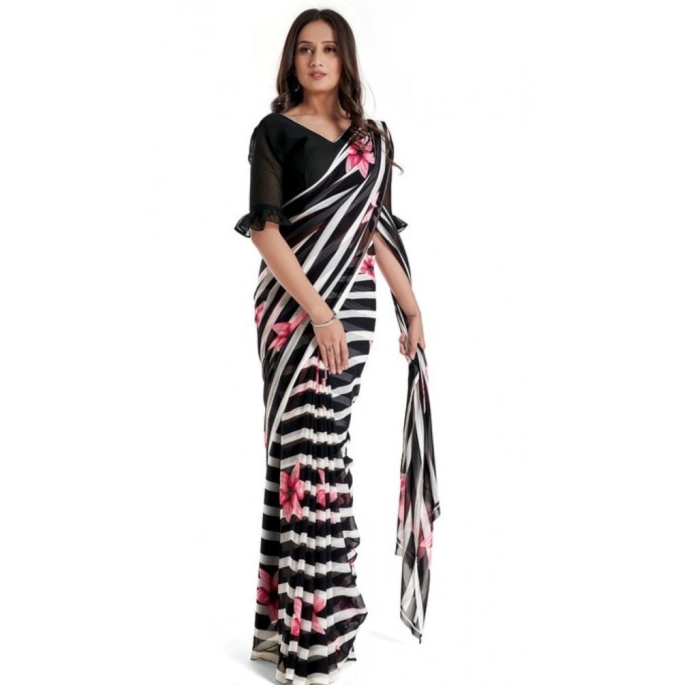 Ranili Georgette Saree With Blouse