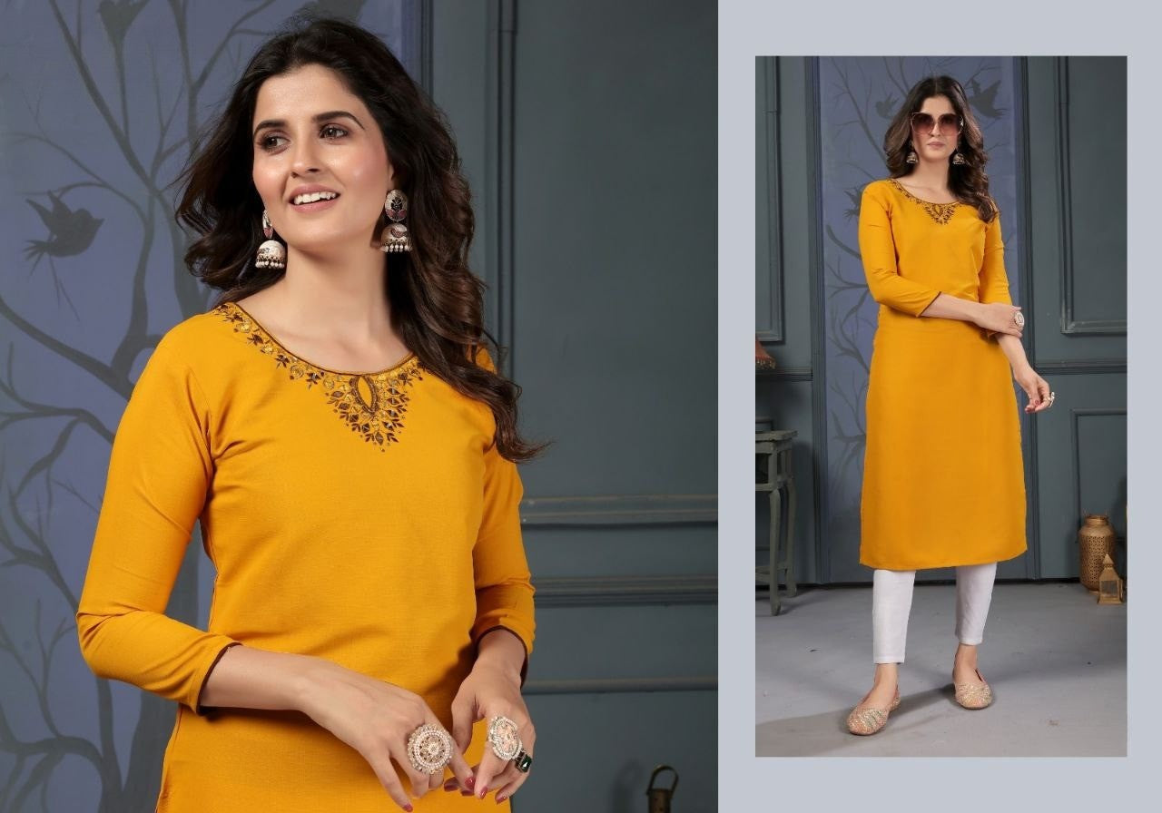Stylish Cotton Kurti with Pant