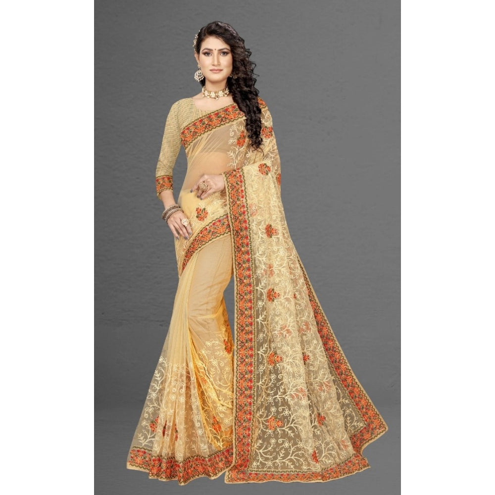 Ranili Net Saree With Blouse