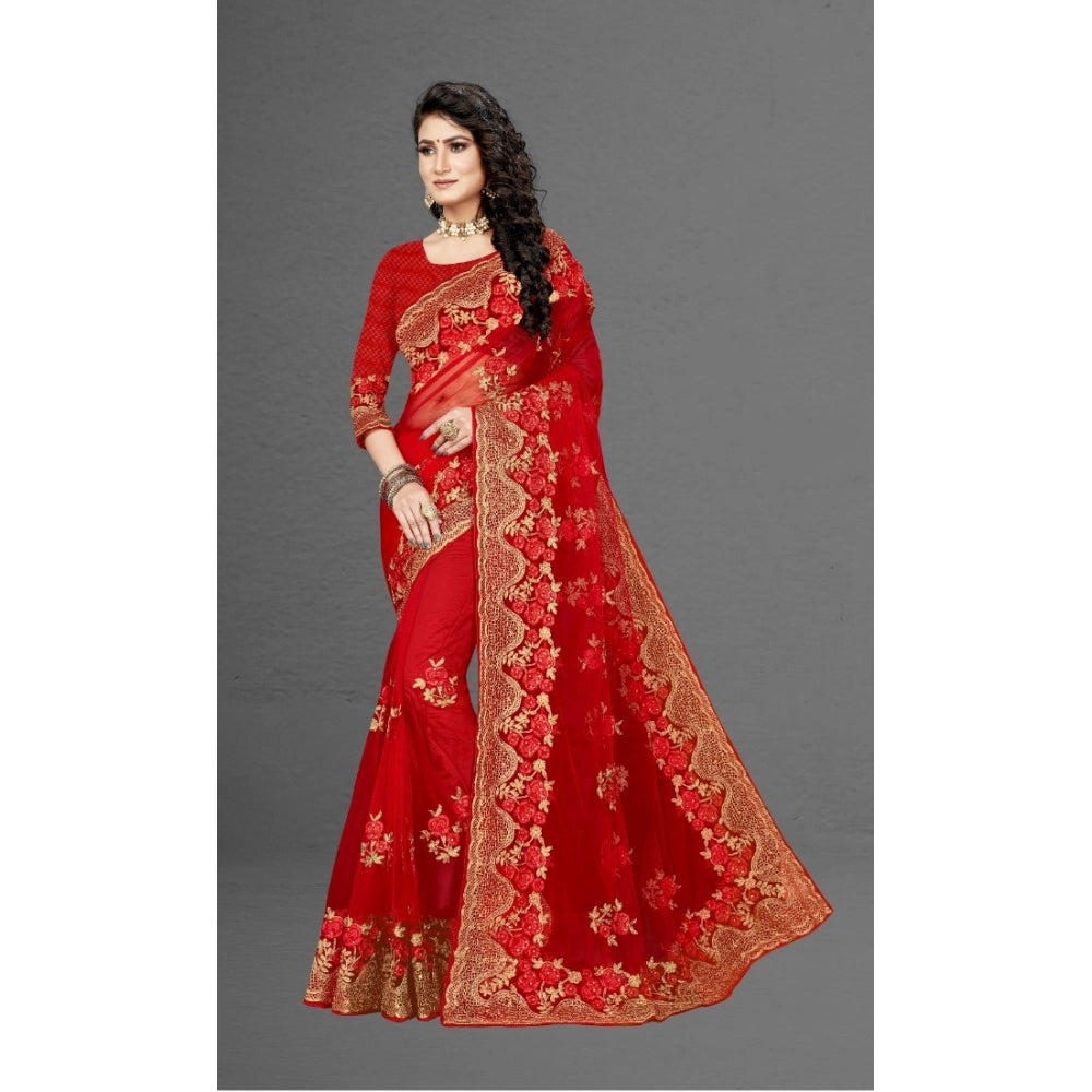Ranili Net Saree With Blouse