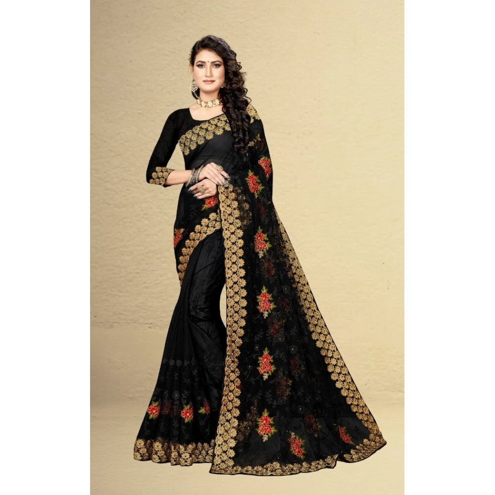 Ranili Net Saree With Blouse