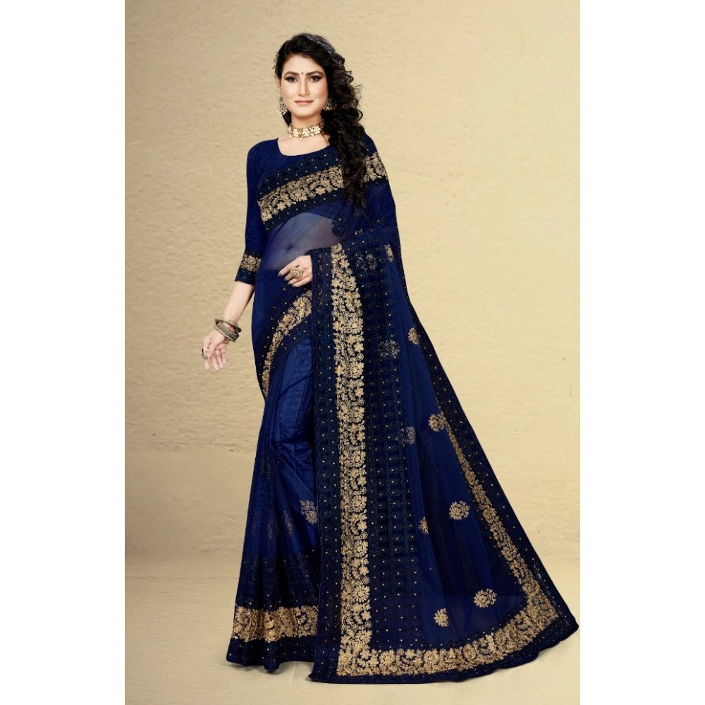 Ranili Net Saree With Blouse