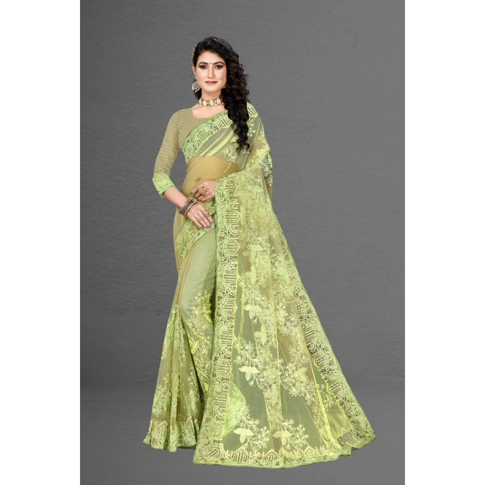 Ranili Net Saree With Blouse