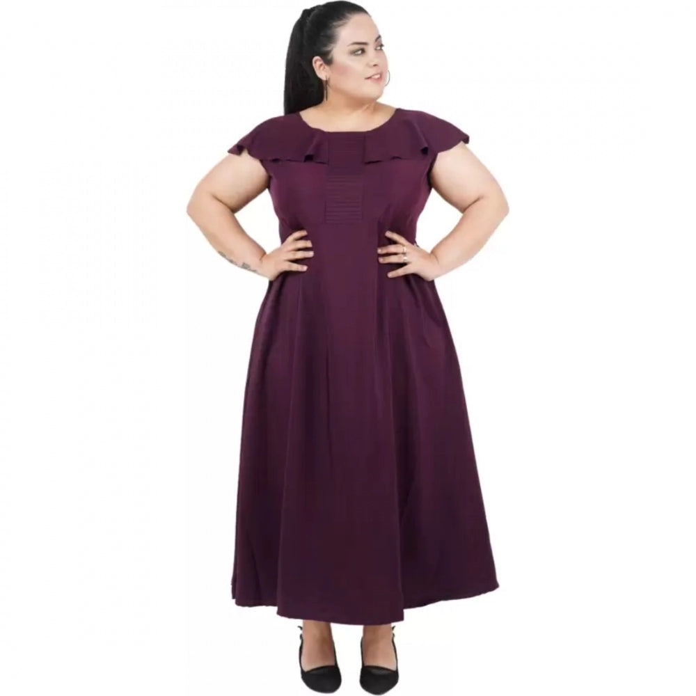 Ranili Fit And Flare Purple Dress