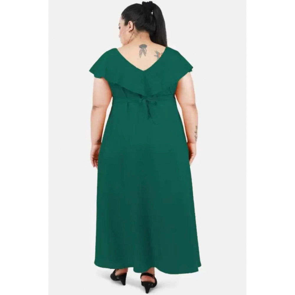 Ranili Fit And Flare Green Dress