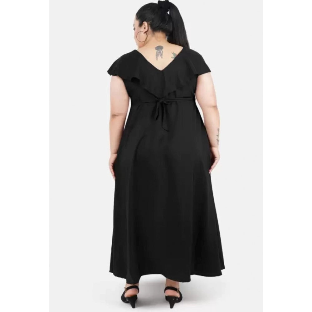 Ranili Fit And Flare Black Dress