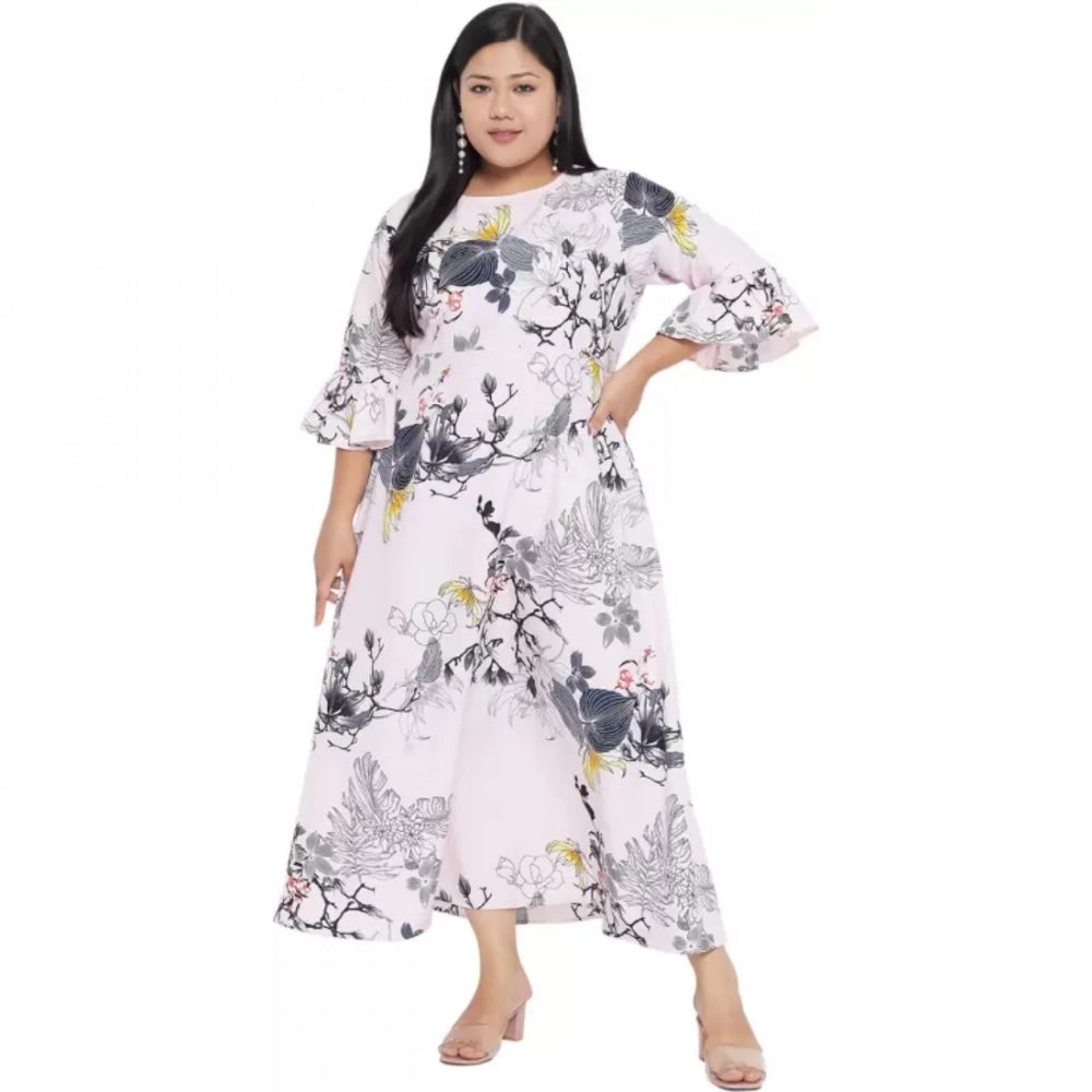 Ranili Fit And Flare White Dress