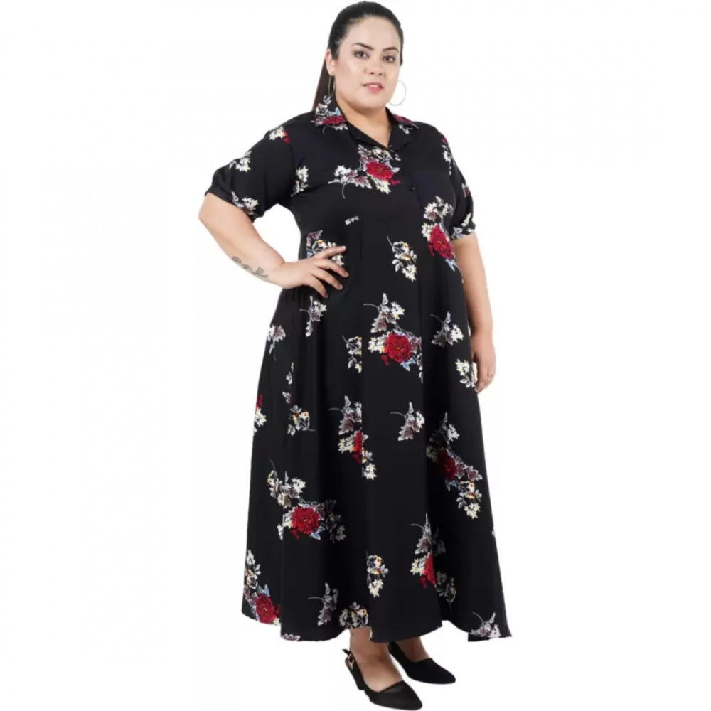 Ranili Fit And Flare Black Dress
