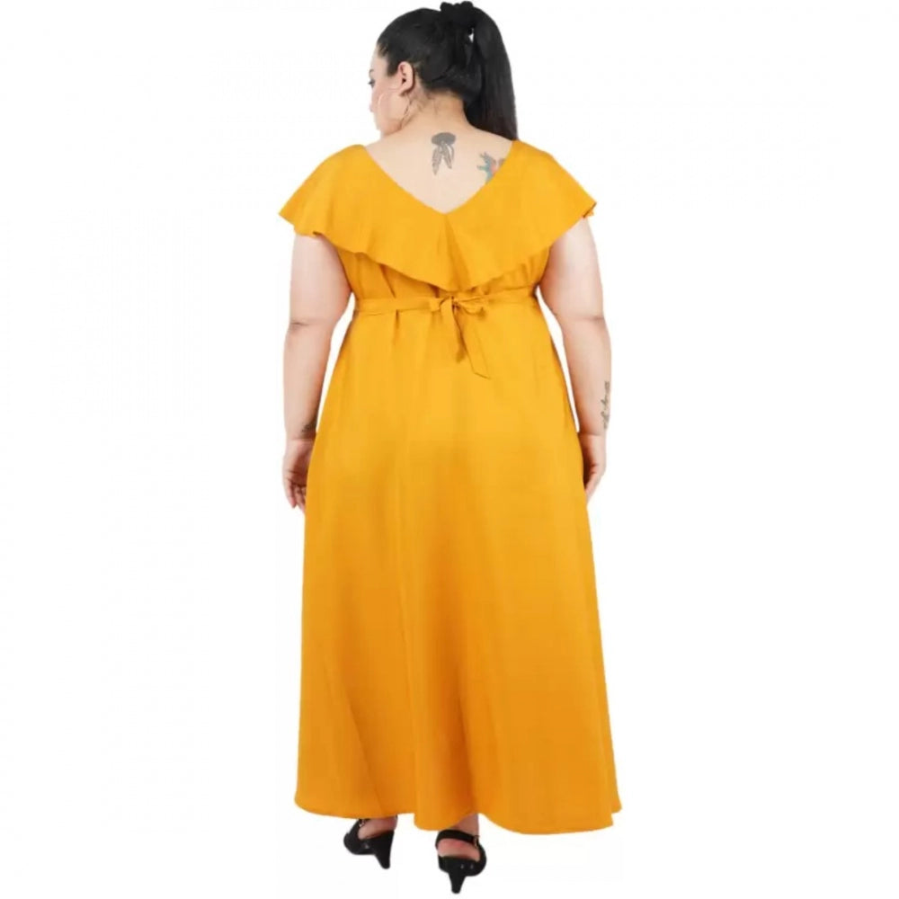 Ranili Fit And Flare Yellow Dress