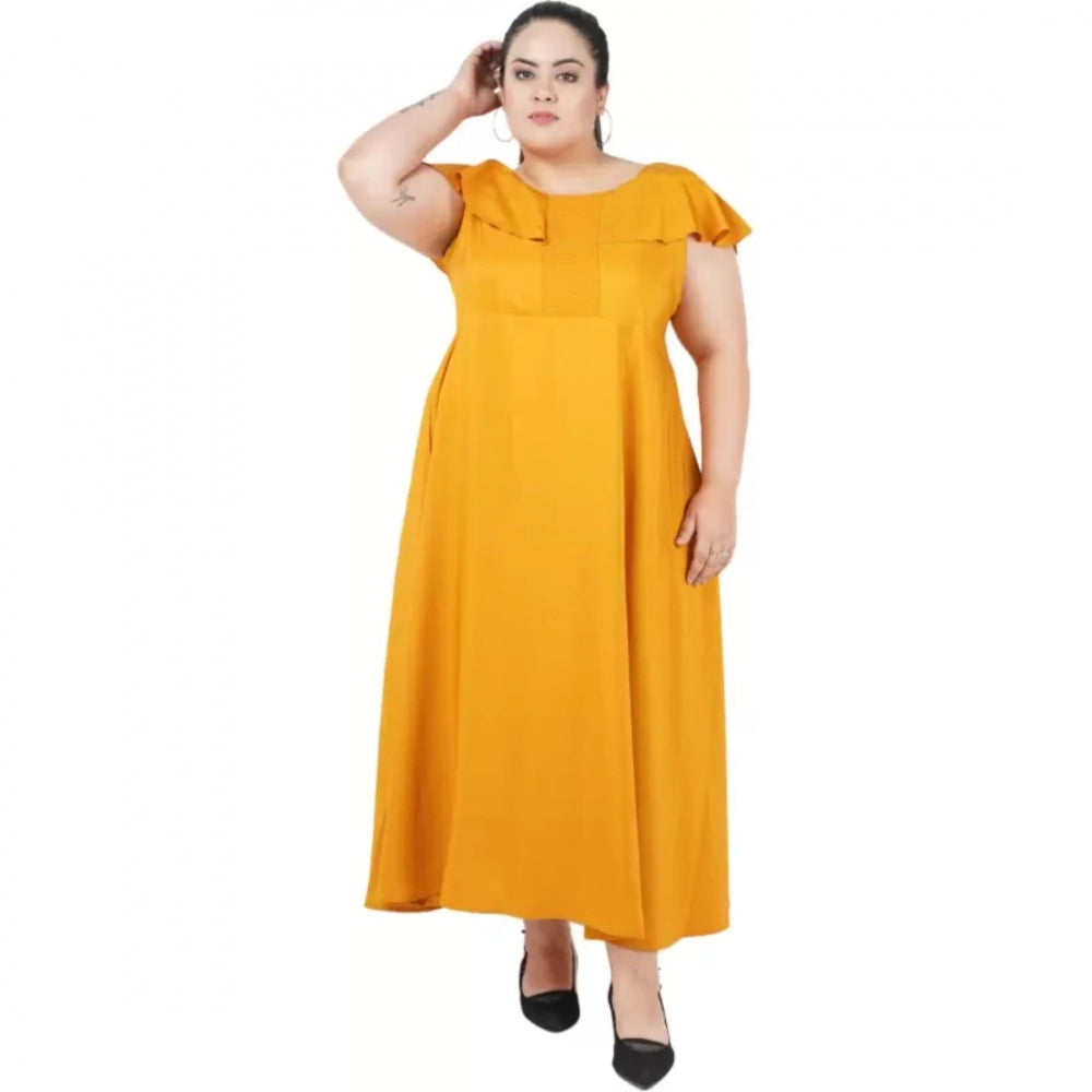 Ranili Fit And Flare Yellow Dress