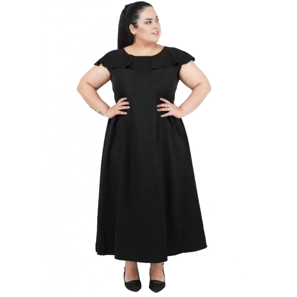 Ranili Fit And Flare Black Dress
