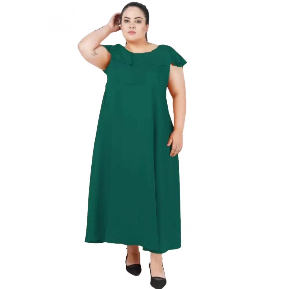 Ranili Fit And Flare Green Dress
