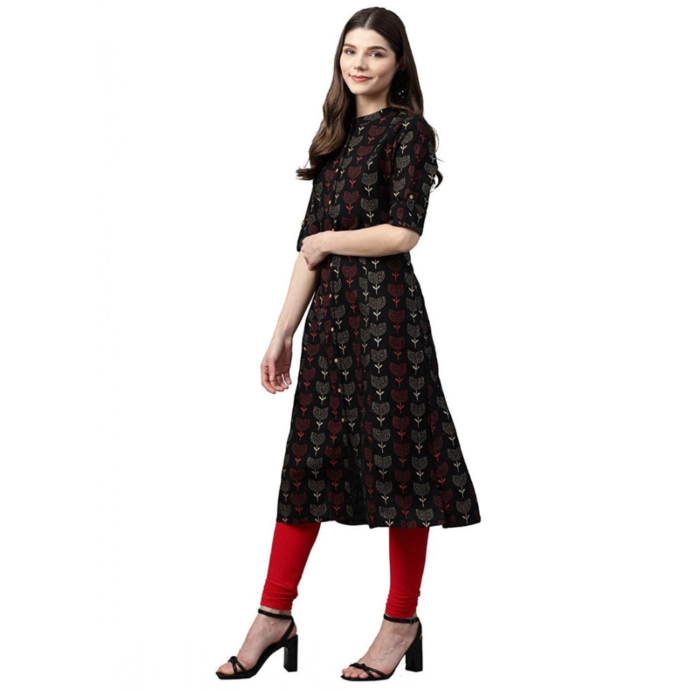 Ranili Cotton Printed A Line Kurti