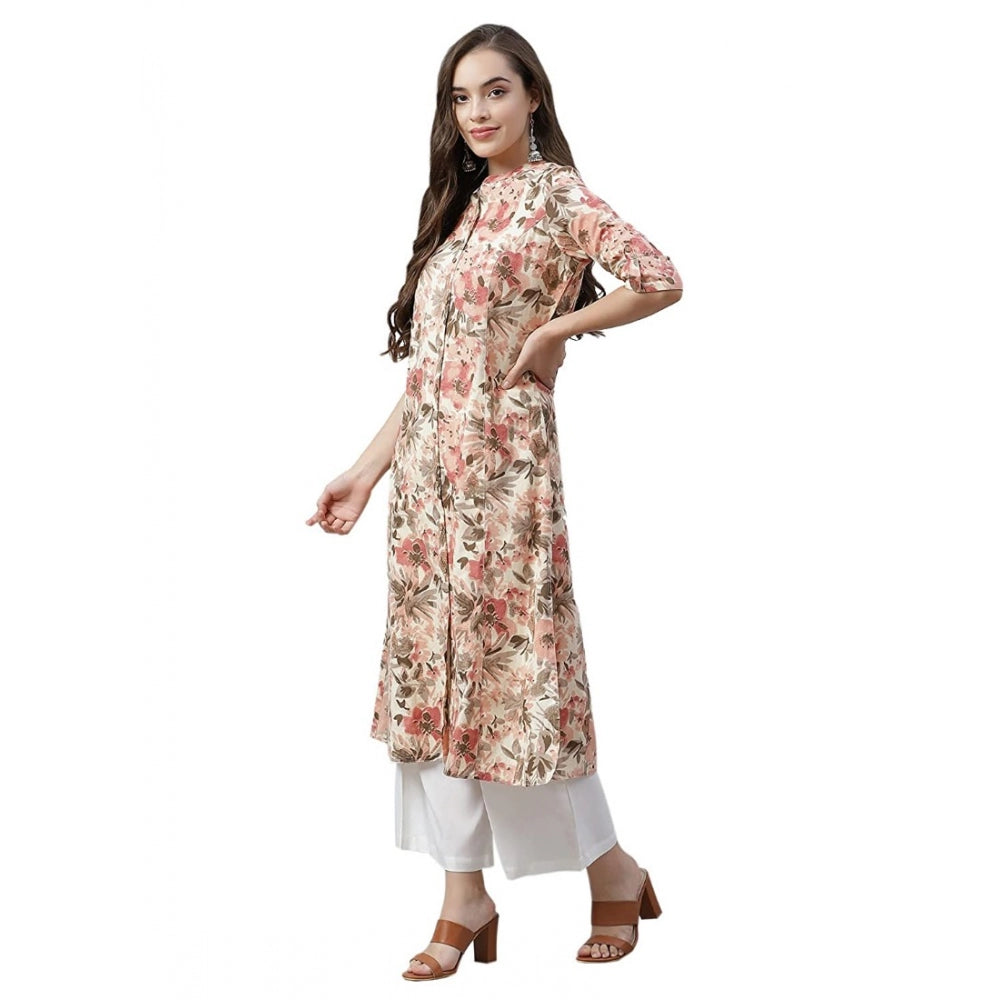 Ranili Cotton Printed Floral Print Kurti