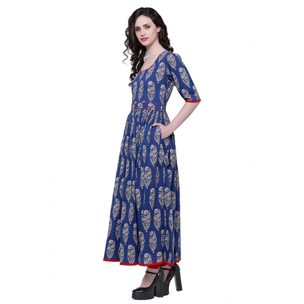 Ranili Cotton Printed Anarkali Kurti