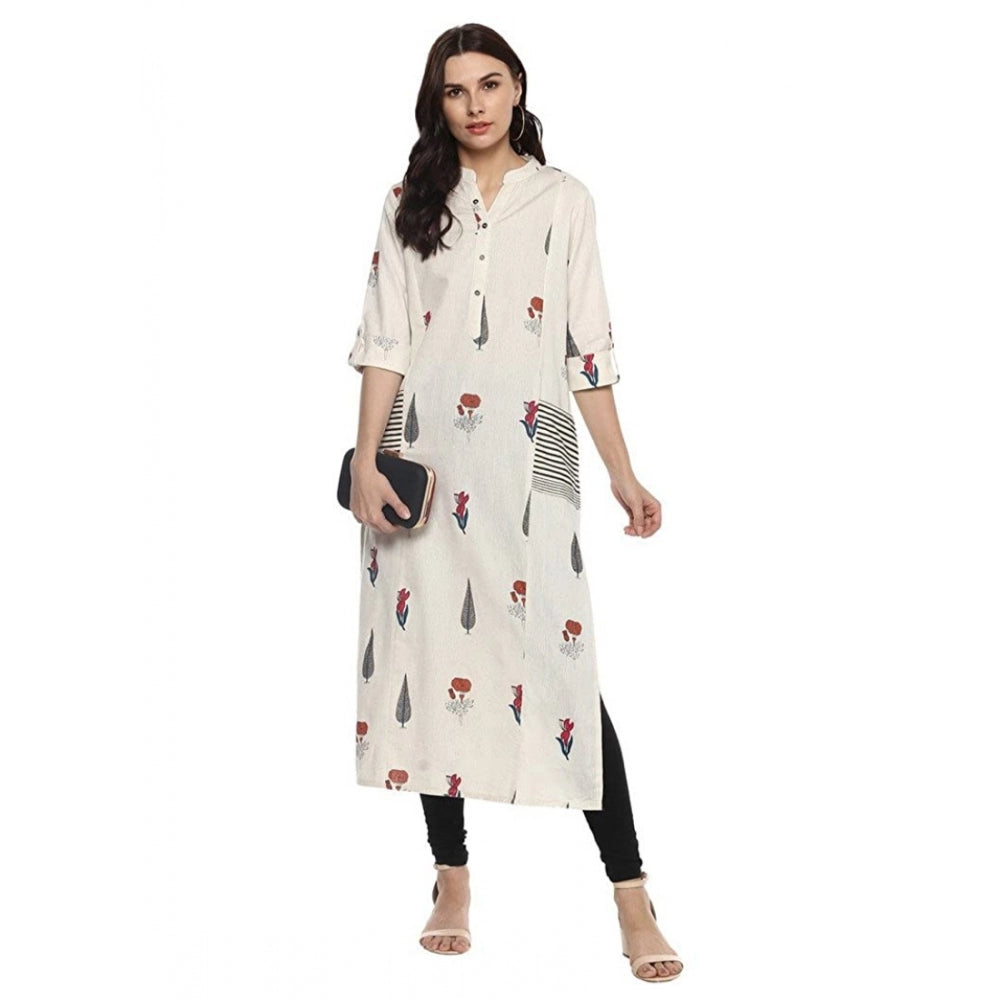 Ranili Khadi Printed A Line Kurti