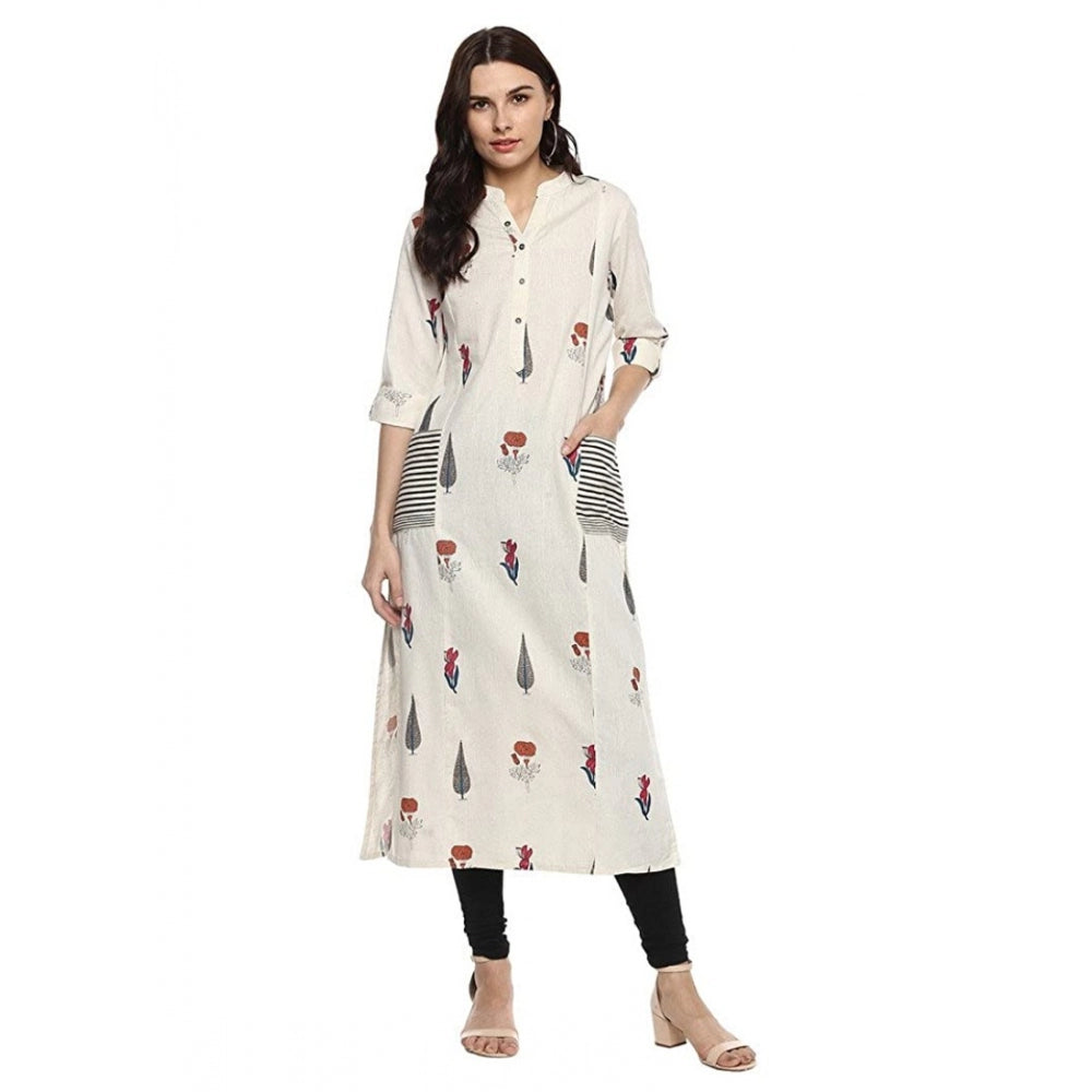 Ranili Khadi Printed A Line Kurti