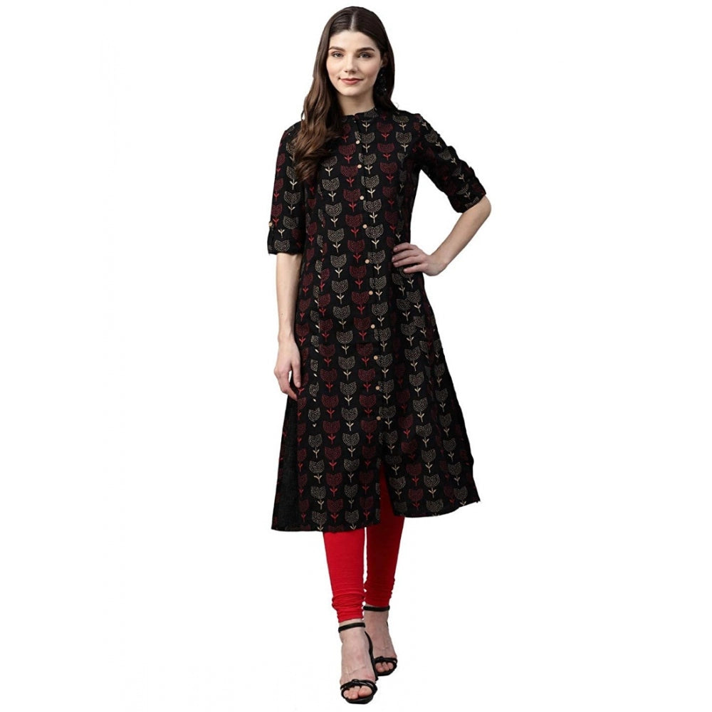 Ranili Cotton Printed A Line Kurti