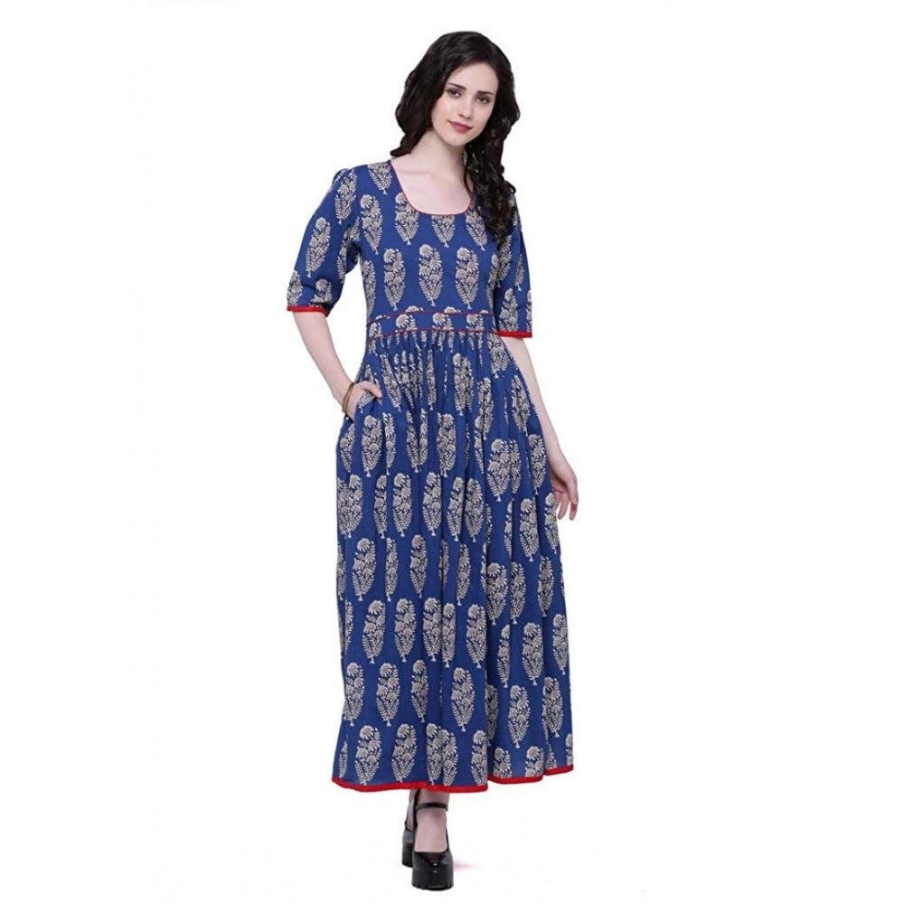 Ranili Cotton Printed Anarkali Kurti
