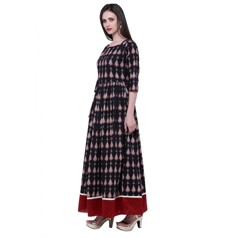 Ranili Cotton Printed Anarkali Kurti