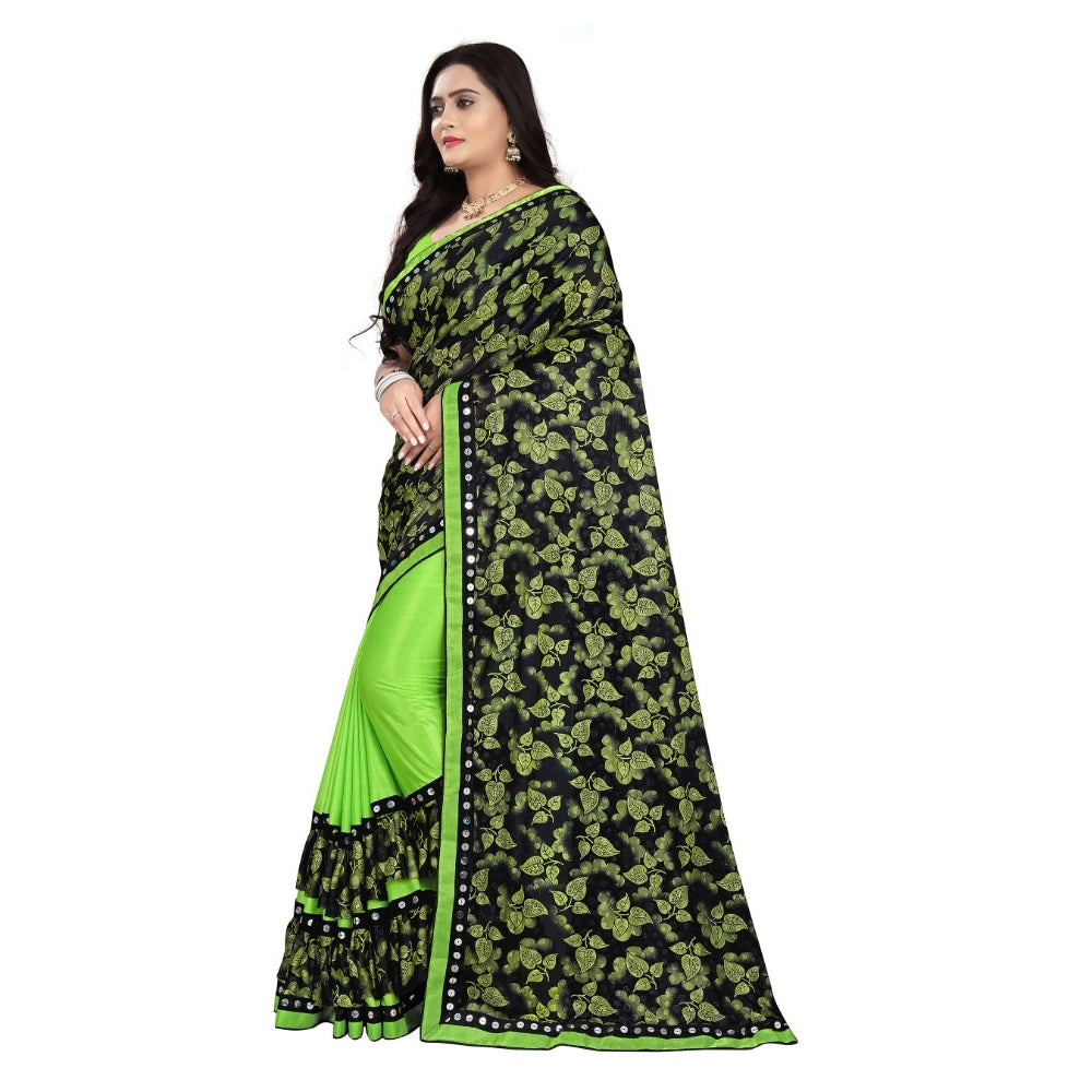 Ranili Lycra Blend Saree With Blouse