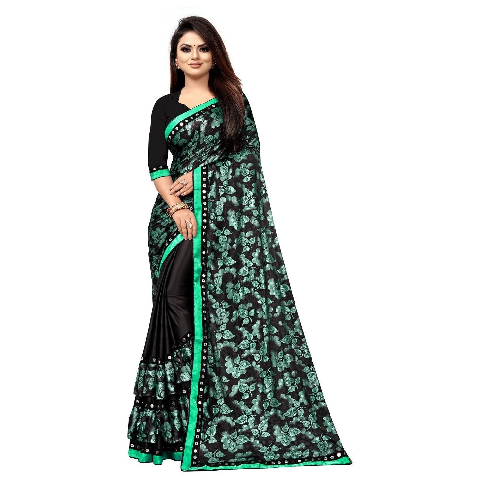 Ranili Lycra Blend Saree With Blouse