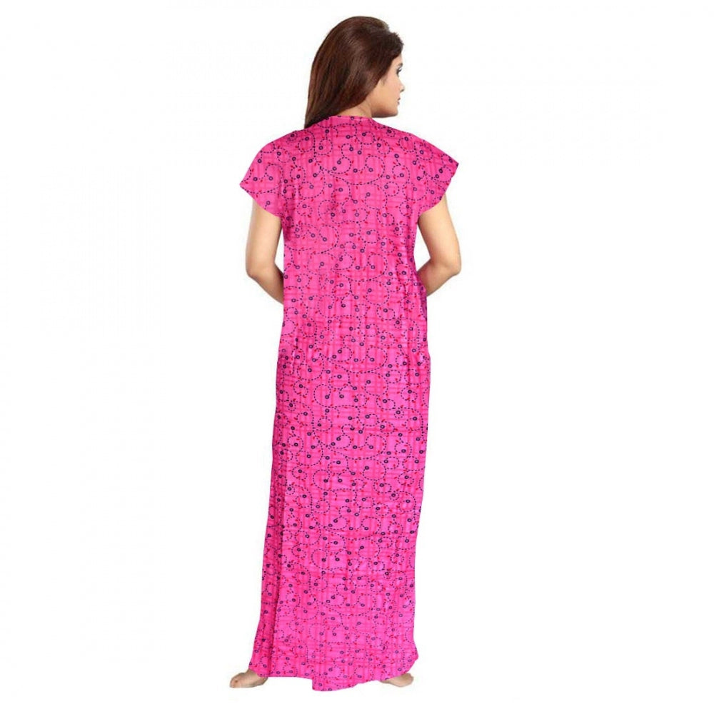 Ranili Cotton Printed Maxi Nighty