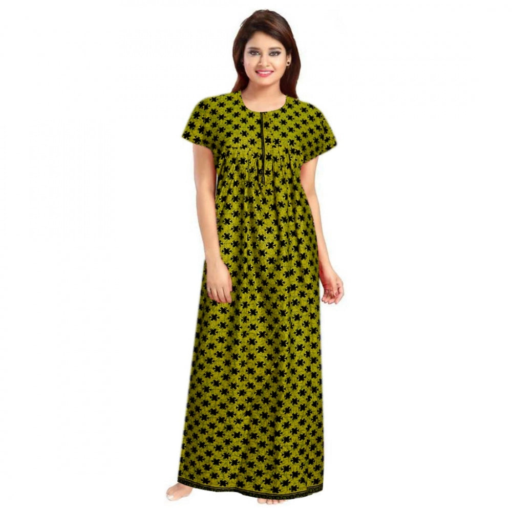 Ranili Cotton Printed Maxi Nighty