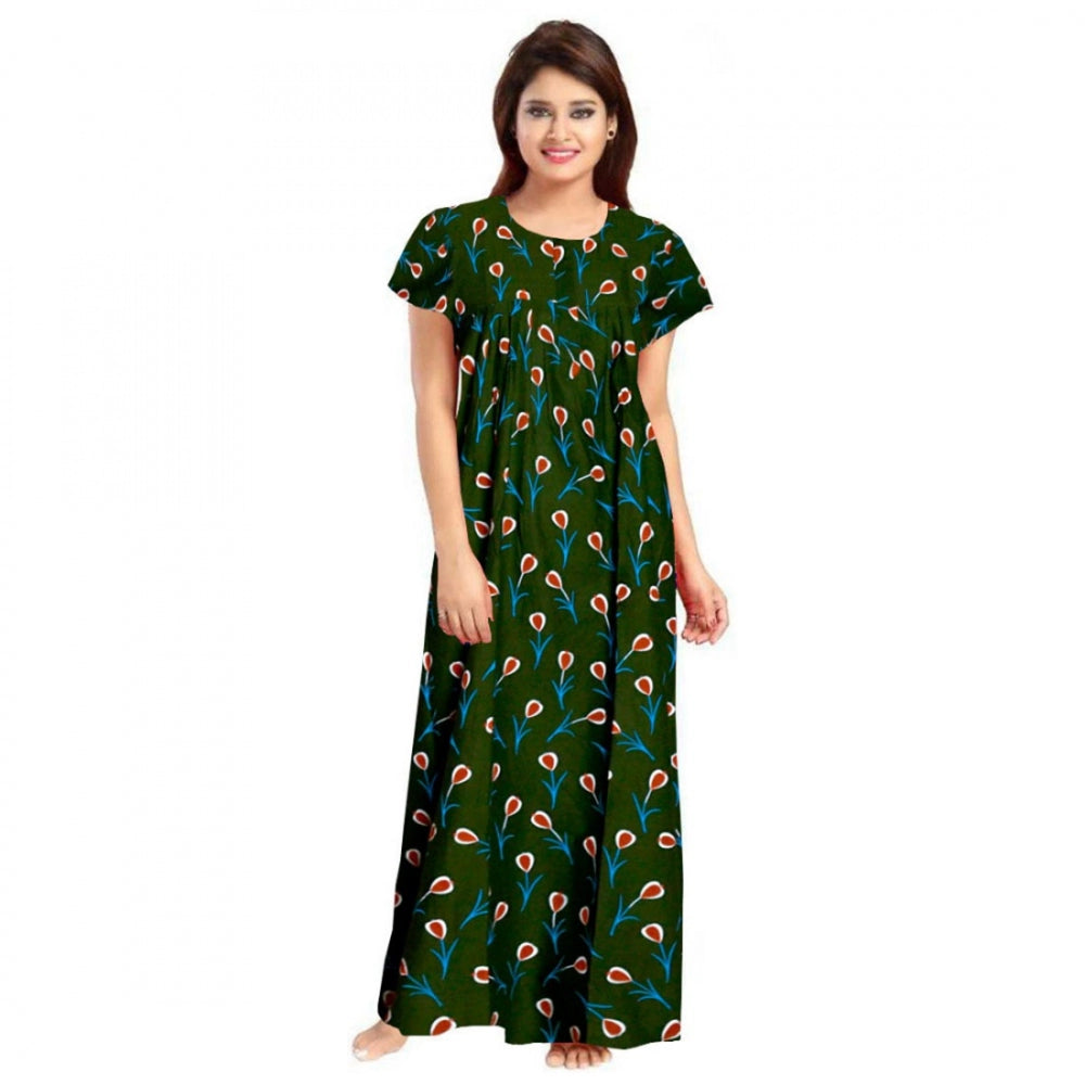 Ranili Cotton Printed Maxi Nighty