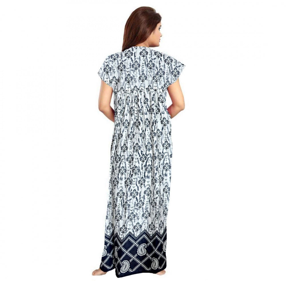 Ranili Cotton Printed Maxi Nighty
