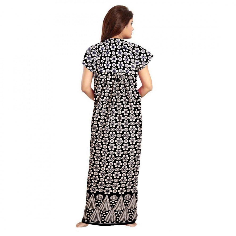 Ranili Cotton Printed Maxi Nighty