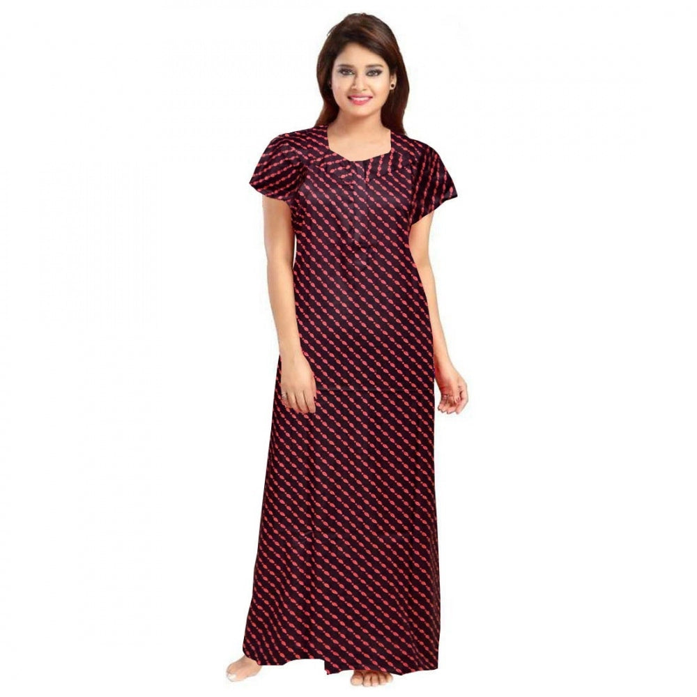 Ranili Cotton Printed Maxi Nighty