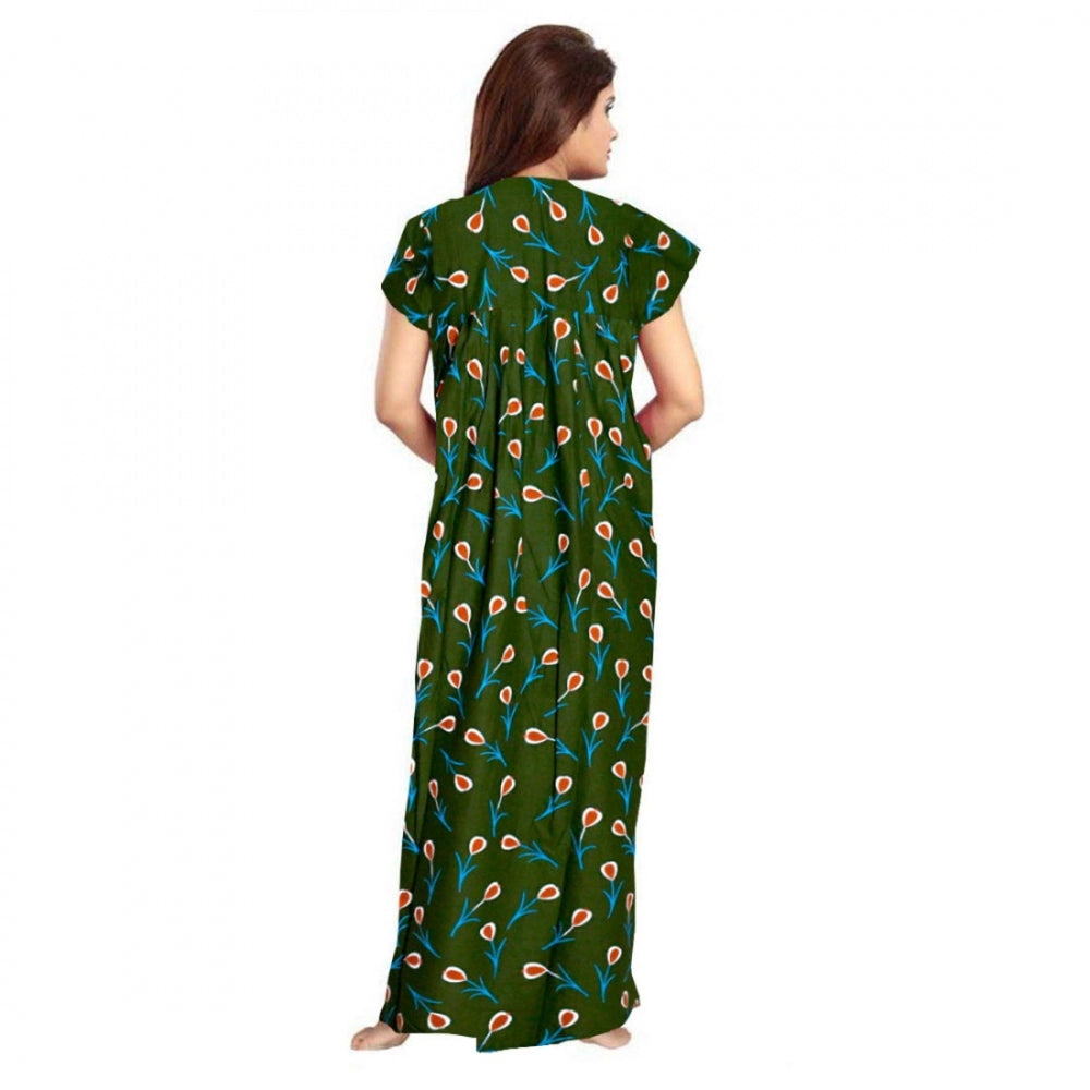 Ranili Cotton Printed Maxi Nighty