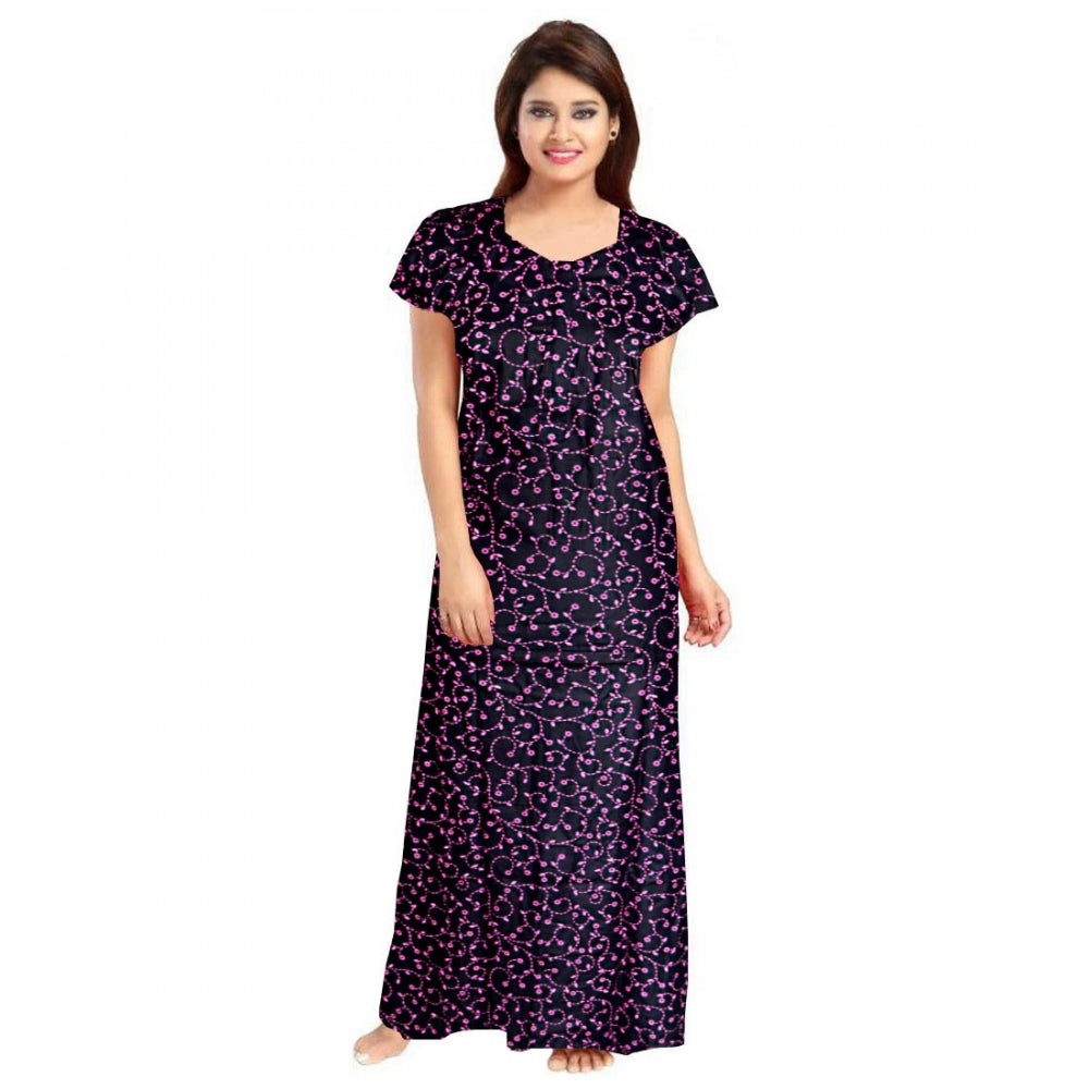 Ranili Cotton Printed Maxi Nighty